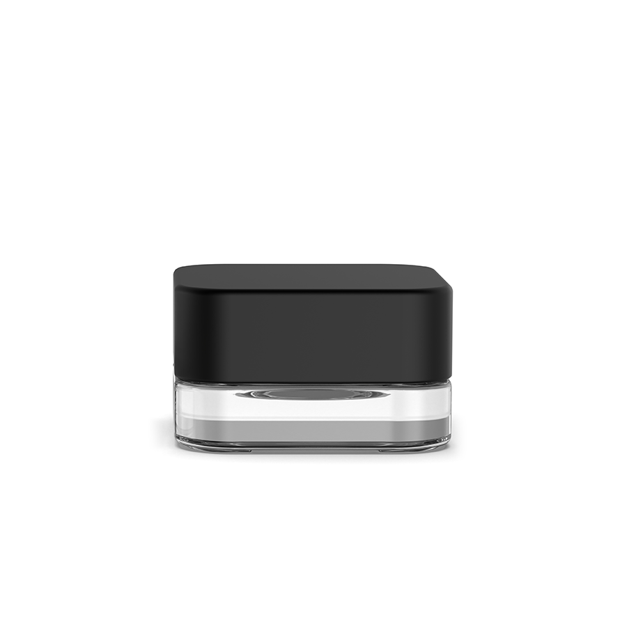7g/9g square concentrate glass jar