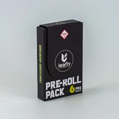 Flap Magnetic Closure Pre- Roll Paper Box - 6 Packs