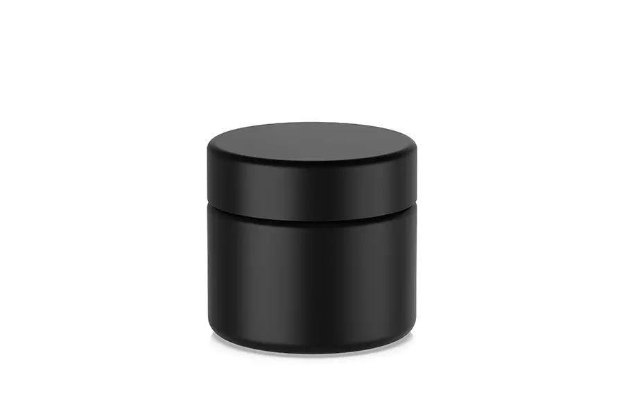 5oz Black Flower Jar