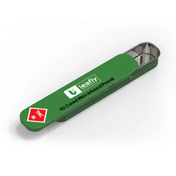 Vista Pre-Rolls Tin | Child-Resistant (CR) Button Slide Tin Container for Secure Storage (80x58x15mm)