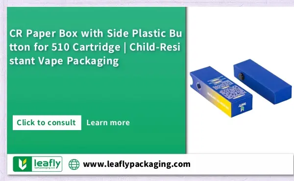 CR Paper Box with Side Plastic Button for 510 Cartridge
