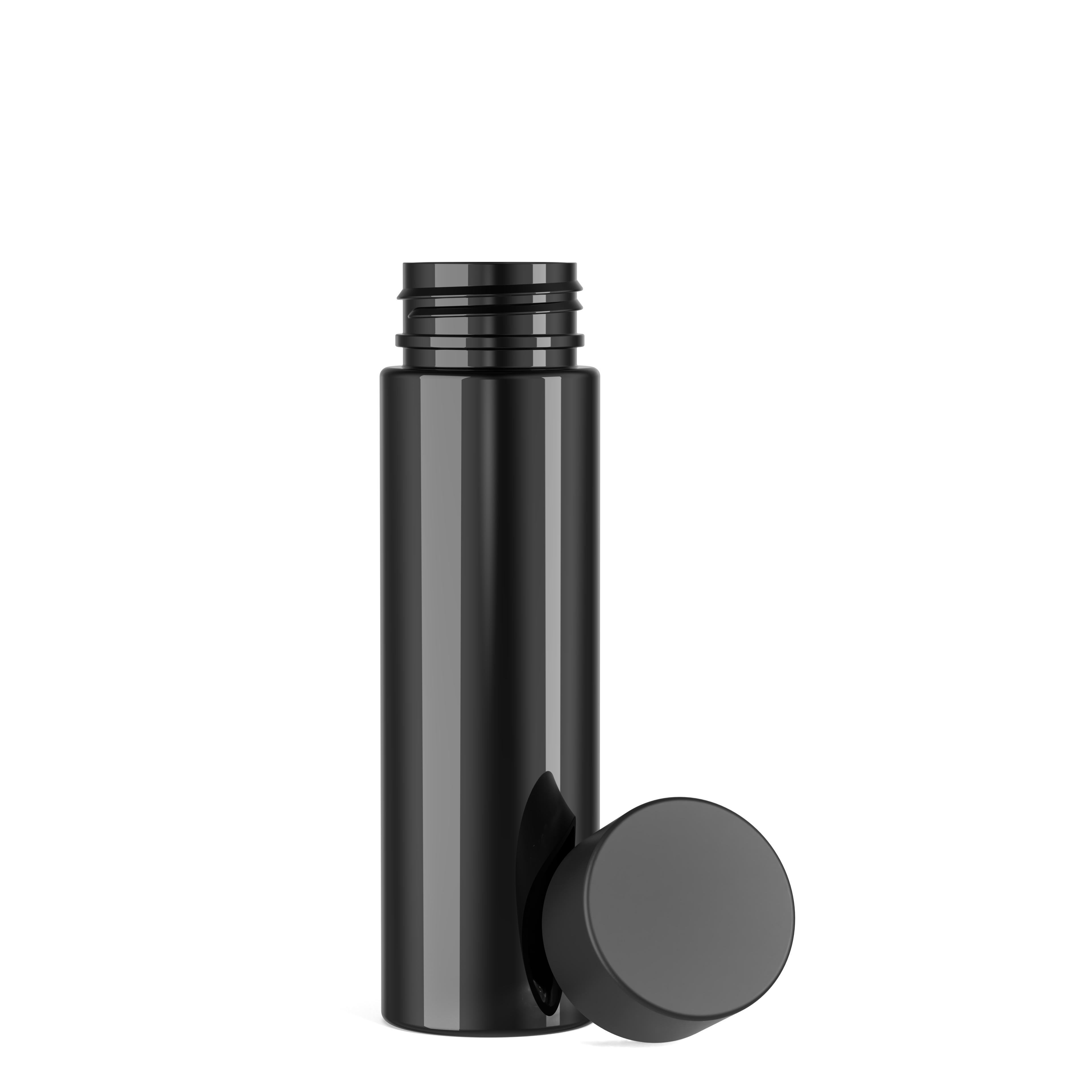 D35 120mm Clear PET Plastic Pre-Roll Tube