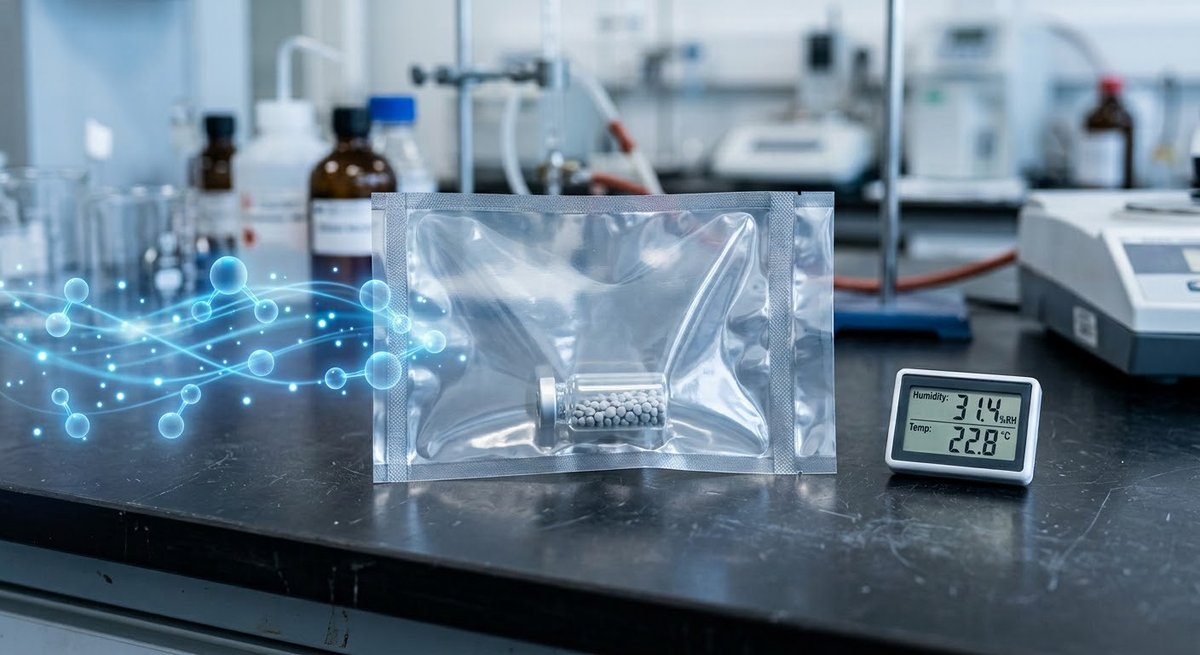 Oxygen and humidity penetrating a sealed flexible cannabis pouch