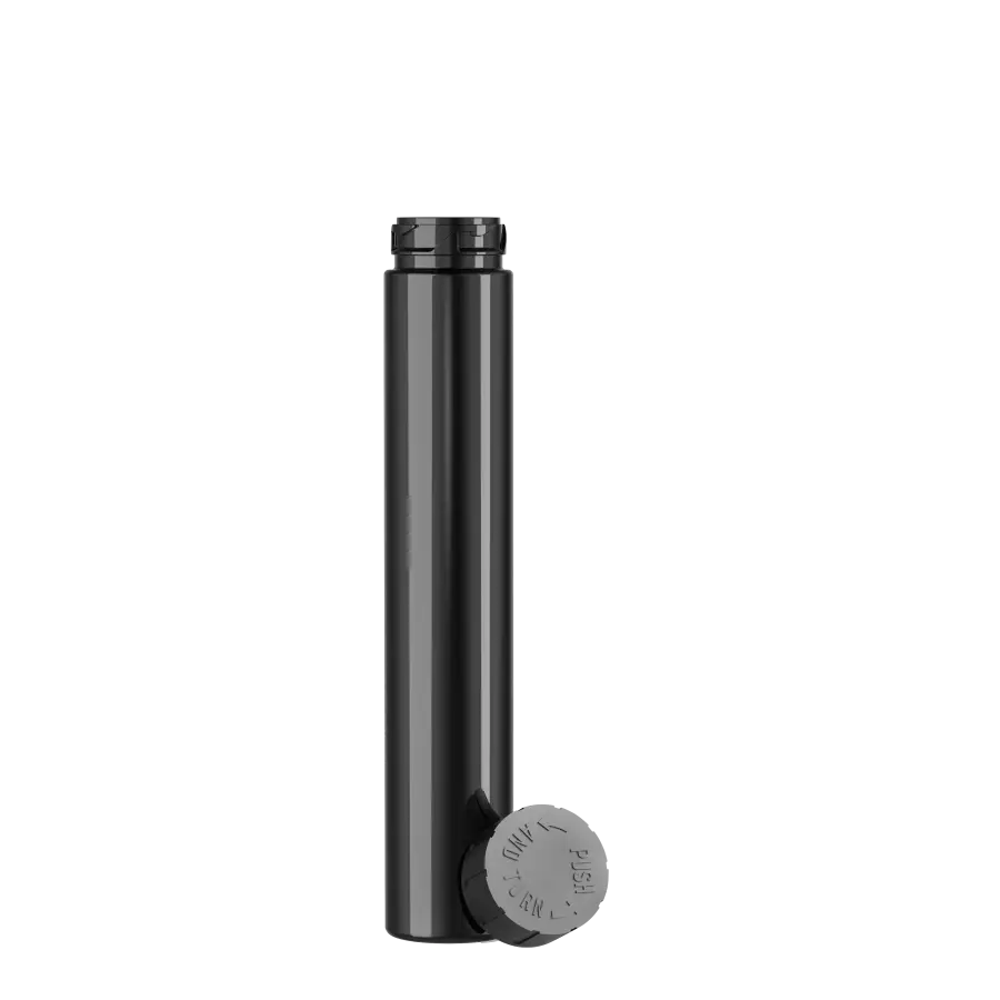 D22 125mm Clear PET Plastic Pre-Roll Tube Special lock
