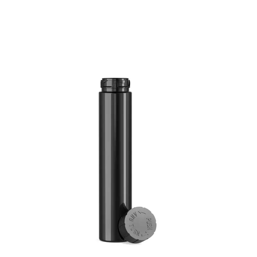 D22 115mm Clear PET Plastic Pre-Roll Tube Special lock